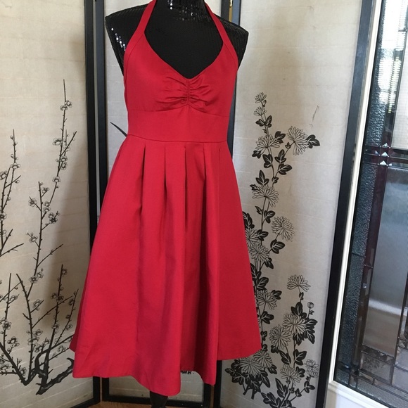 halter top swing dress
